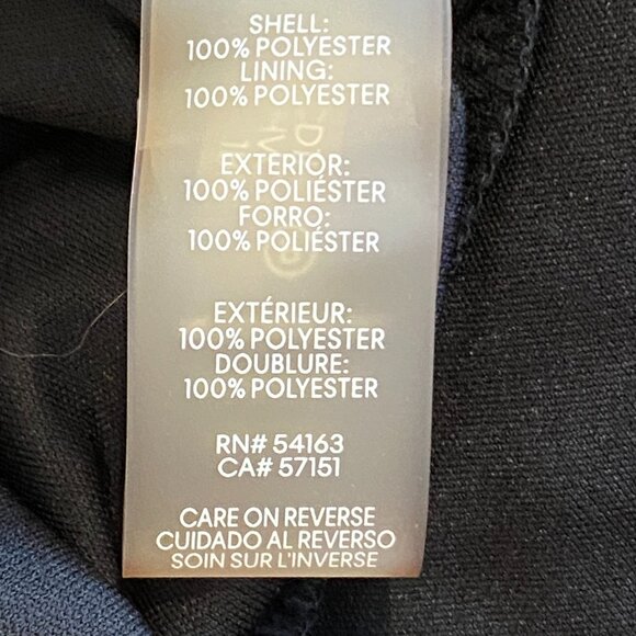 Calvin Klein Paisley/Floral Chiffon Shift Dress Ruffle Bell Sleeves Sz 2 #311M - Picture 8 of 8